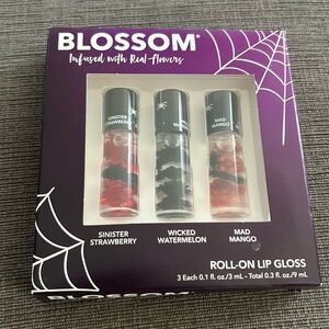 Blossom Infused Halloween Roll on Lip Gloss 3pck NEW